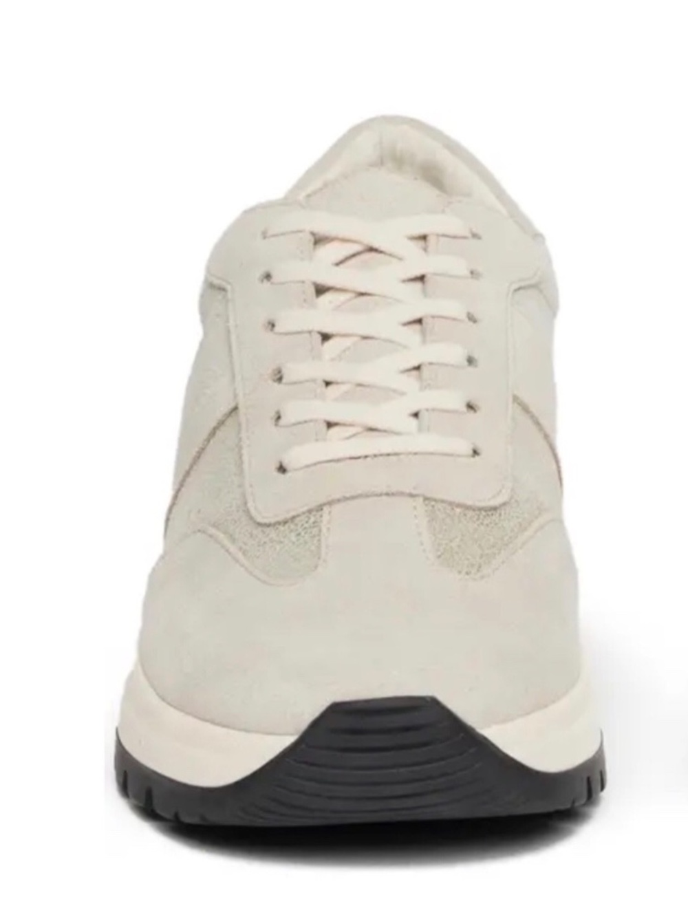 Paige Maya Mixed Media Women's Sneaker Size 9.5 Color Grey/Champagne